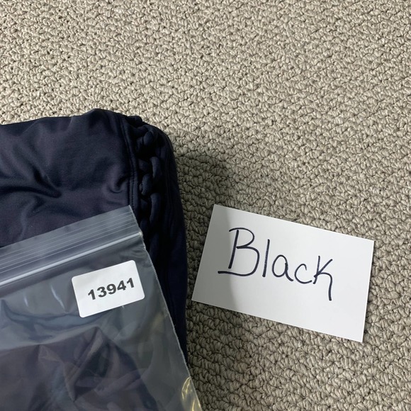 Bleu Rod Beattie Womens Swimsuit Size 20W Black Oh So Knotty One-Piece Plunge - Picture 10 of 10